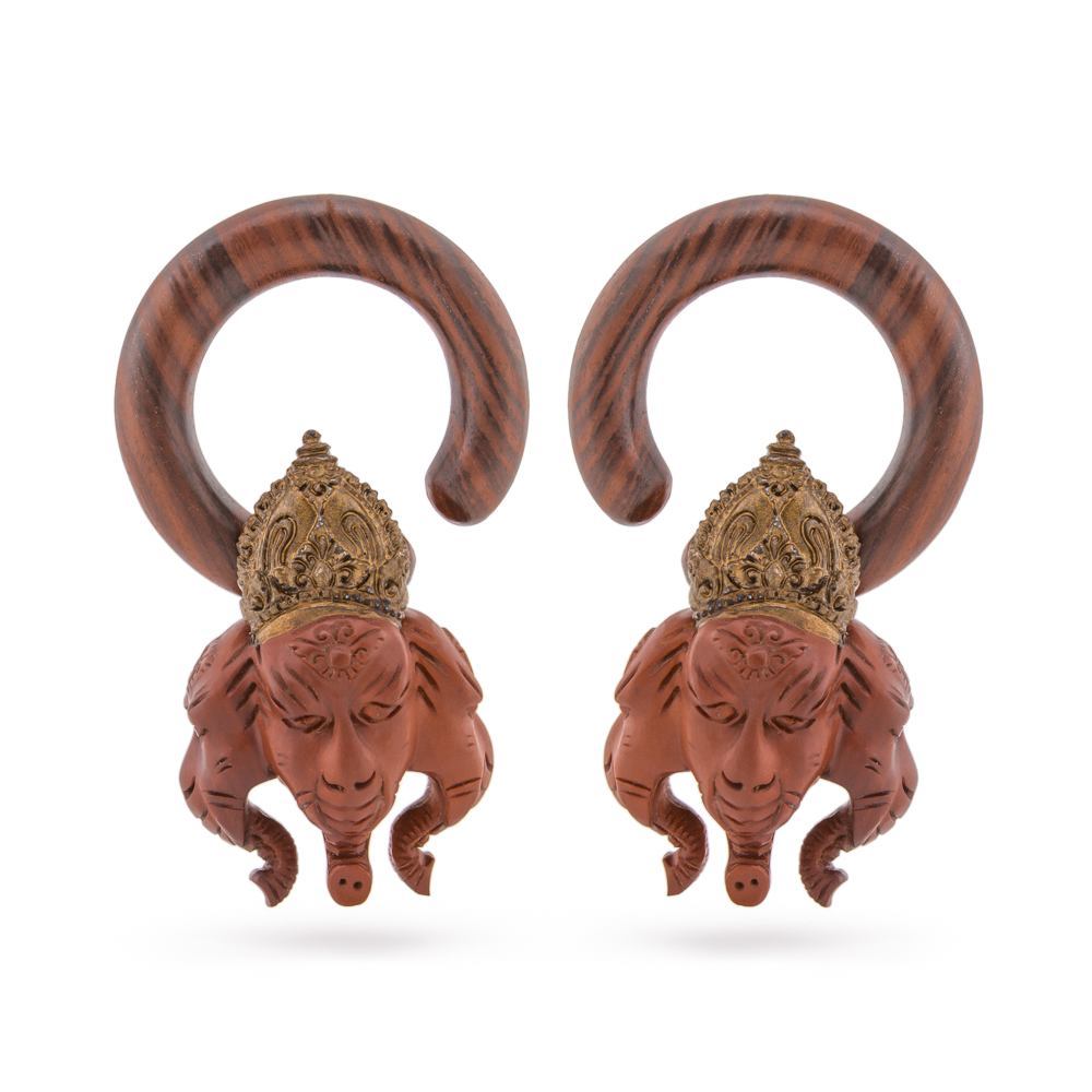Ganesha Protector Saba and Sono Wood Hanger