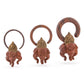 Ganesha Protector Saba and Sono Wood Hanger - 3mm-12mm - Price Per 2