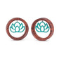 Dangling Turquoise Breathe Deep Open Lotus Red Tigerwood Tunnel