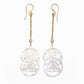 Vesica Pisces Mother of Pearl Jeweled Earrings - Price Per 2