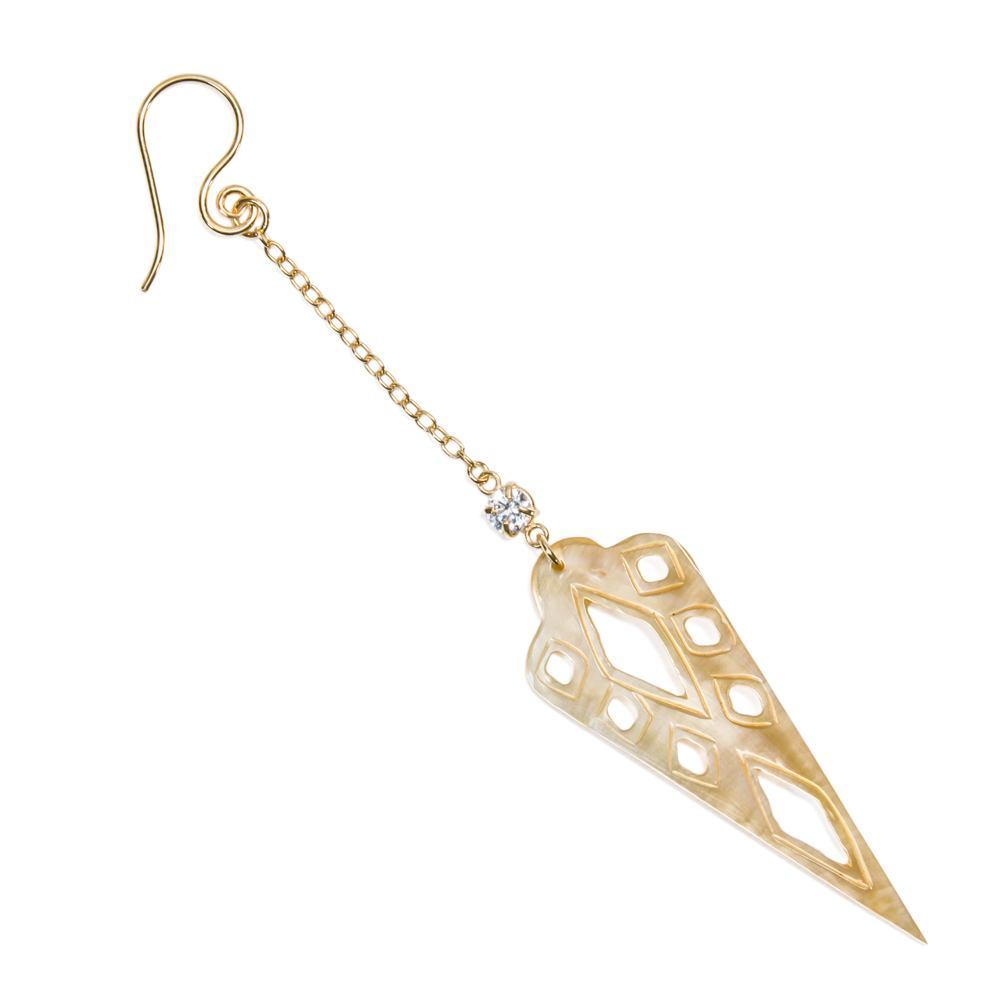 Aztecan Dagger Mother of Pearl Earrings — Price Per 2