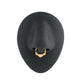 18g Gold Plated Center Ball Bendable Ring — Bendable Opening