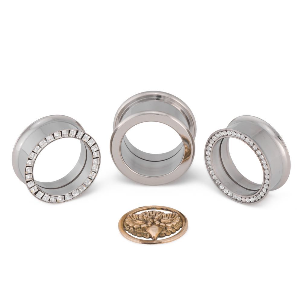 Brass Owl Insert Only – Pair