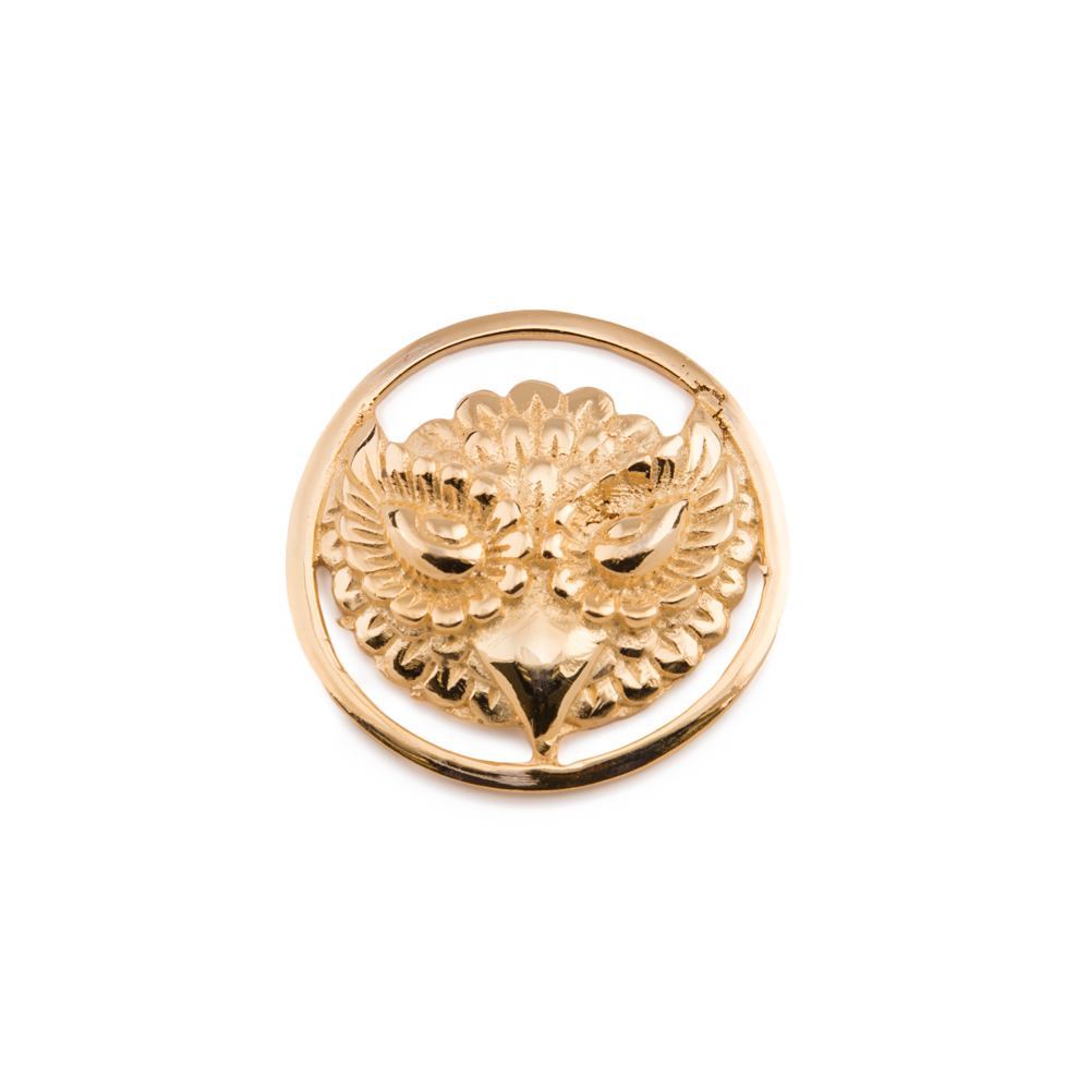 Gold Plated Brass Owl Insert Only - Price Per 1
