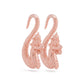 Lucky Dragon Rose Gold Plated Brass Ear Weights - 4mm Thick - Price Per 2