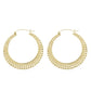 18g Gold Plated Tribal Hoop Earrings – Price Per 2