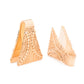 Golden Rain Gold Plated Brass Ear Weight — Pair with Profile View