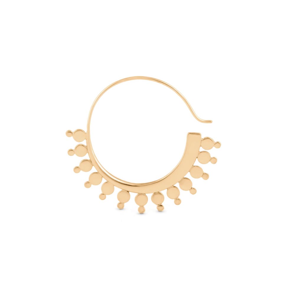 18g Gold Plated Fismo Earring — Single