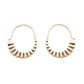 14g Curved Arc Rustic Bronze Earrings — Price Per 2