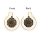 10g Mandala Brass Hanger Earrings