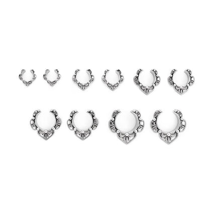 Fretwork Steel Ear Saddle — Price Per 2 - Painful Pleasures