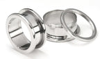 Threaded Steel Tunnel - 10g to 1" Sizes Available - Price Per 1 - Painful Pleasures