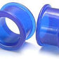 Translucent Cobalt Blue Silicone Tunnel by Kaos Softwear — 4g up to 2" — Price Per 1