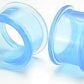 Translucent Blue Silicone Tunnel by Kaos Softwear — 4g up to 2" — Price Per 1
