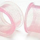 Translucent Glitter Pink Silicone Tunnel by Kaos Softwear — 4g up to 2" — Price Per 1
