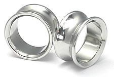 Thick Double Flared Stainless Steel Earlet - Price Per 1