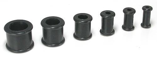 Black Silicone Plugs Size Chart