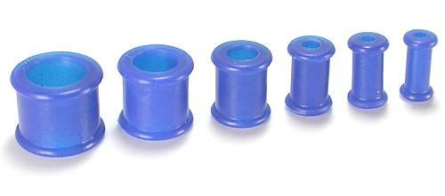 Blue Silicone Plugs Size Chart