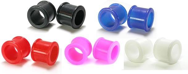 6g - 15/32" Silicone Flexible Plugs Deal - 60 Pieces