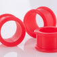 RED Flexible Wholesale Silicone Earlets Painful Pleasures 6g-1" - Price Per 1