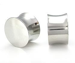 Solid Steel Double Flared Saddle Plugs - Price Per 1