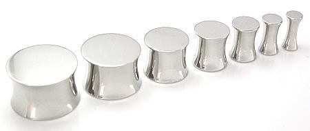 Solid Steel Double Flared Saddle Plugs - Price Per 1