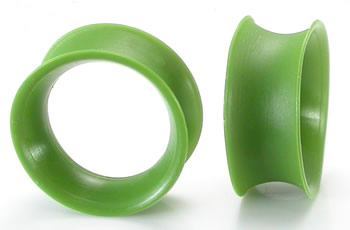 Olive Drab Green Silicone Skin Eyelet by Kaos Softwear — 10g up to 1" — Price Per 1