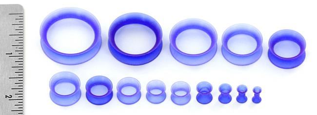 Ultra Violet Silicone Skin Eyelet by Kaos Softwear — 10g up to 1" — Price Per 1