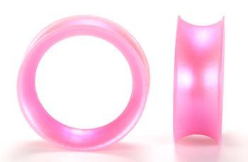 Shell Pink Pearl Silicone Skin Eyelet by Kaos Softwear — 10g up to 3" — Price Per 1