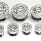 BLING Threaded Tunnel Plugs High Polish Steel Ear Jewelry 0g - 1" - Price Per 1