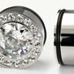 Single Flare BLING Plugs High Polish Steel Ear Jewelry 0g - 1" - Price Per 1