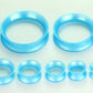 Sea Blue Pearl Silicone Skin Eyelet by Kaos Softwear — 10g up to 1" — Price Per 2