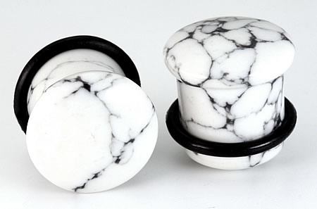 Top Hat WHITE PINE STONE Plug with Black Oring - 8g - 9/16" - Price Per 1