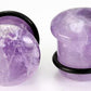 Top Hat AMETHYST STONE Plug with Black Oring - 8g - 9/16" - Price Per 1
