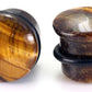 Top Hat BROWN TIGER EYE STONE Plug with Black Oring - 8g - 9/16" - Price Per 1