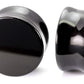 Custom Engraved Black Agate Stone Plug — Price Per 1