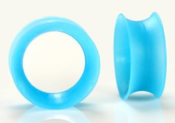 Teal Silicone Skin Eyelet by Kaos Softwear — 10g up to 1" — Price Per 1 - Painful Pleasures