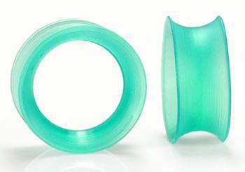 Emerald Green Silicone Skin Eyelet by Kaos Softwear — 10g up to 1" — Price Per 1