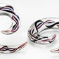 8g - 5/8" Pyrex Glass RIBBON SPIRAL - Price Per 1