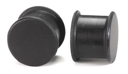 Black Silicone Hollow Plug