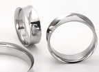 Hand-Polished Double Flare Saddle Eyelet - 6g up to 2" - Price Per 1 - Painful Pleasures