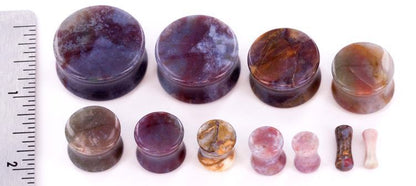 Carnelian Agate Stone Plug — Price Per 1 - Painful Pleasures