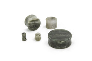 BAKERITE SNOWSTONE Double Flare Plugs 10g - 1" - Price Per 1 - Painful Pleasures