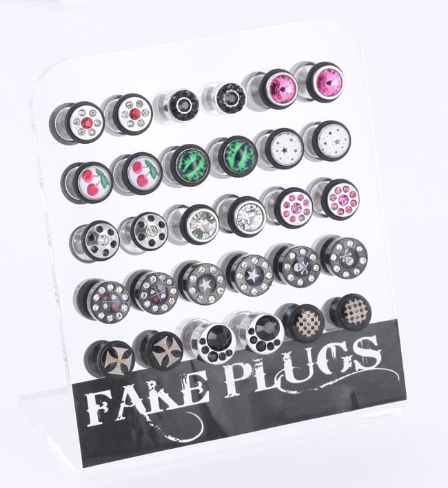 Fake Plug Acrylic Display — 30 Fake Plugs – Painful Pleasures