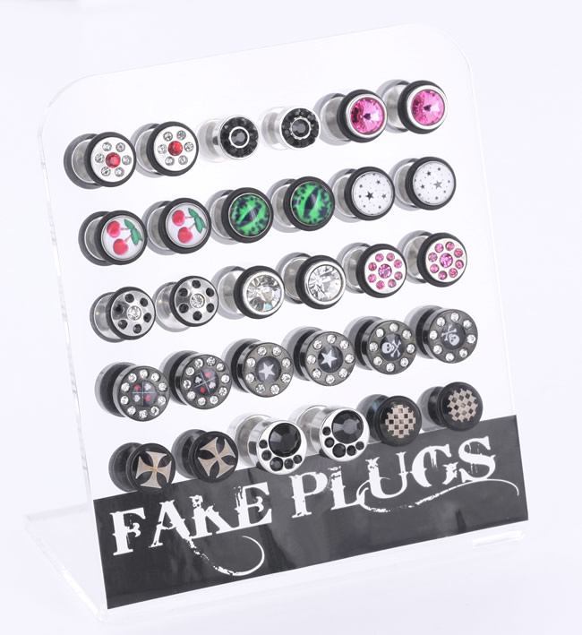 Fake Plug Acrylic Display — 30 Fake Plugs