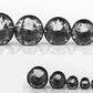 BLACK Acrylic Single Flare Plugs with CZ Stone 3mm - 26mm - Price Per 1