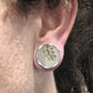MIRROR Plug Threaded Tunnel - Actual Mirror Front - 2mm - 26mm - Price Per 1