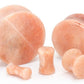 Peach Aventurine Stone Double Flare Plug — Price Per 1