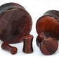 Red Tiger’s Eye Stone Double Flared Plug — Price Per 1