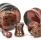 Mahogany Obsidian STONE Double Flare Plugs 10g - 1" - Price Per 1